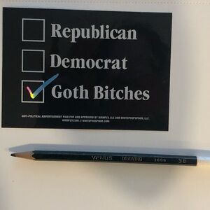 Goth Bitches Political Sticker – Funny Alt Aesthetic Vinyl Decal